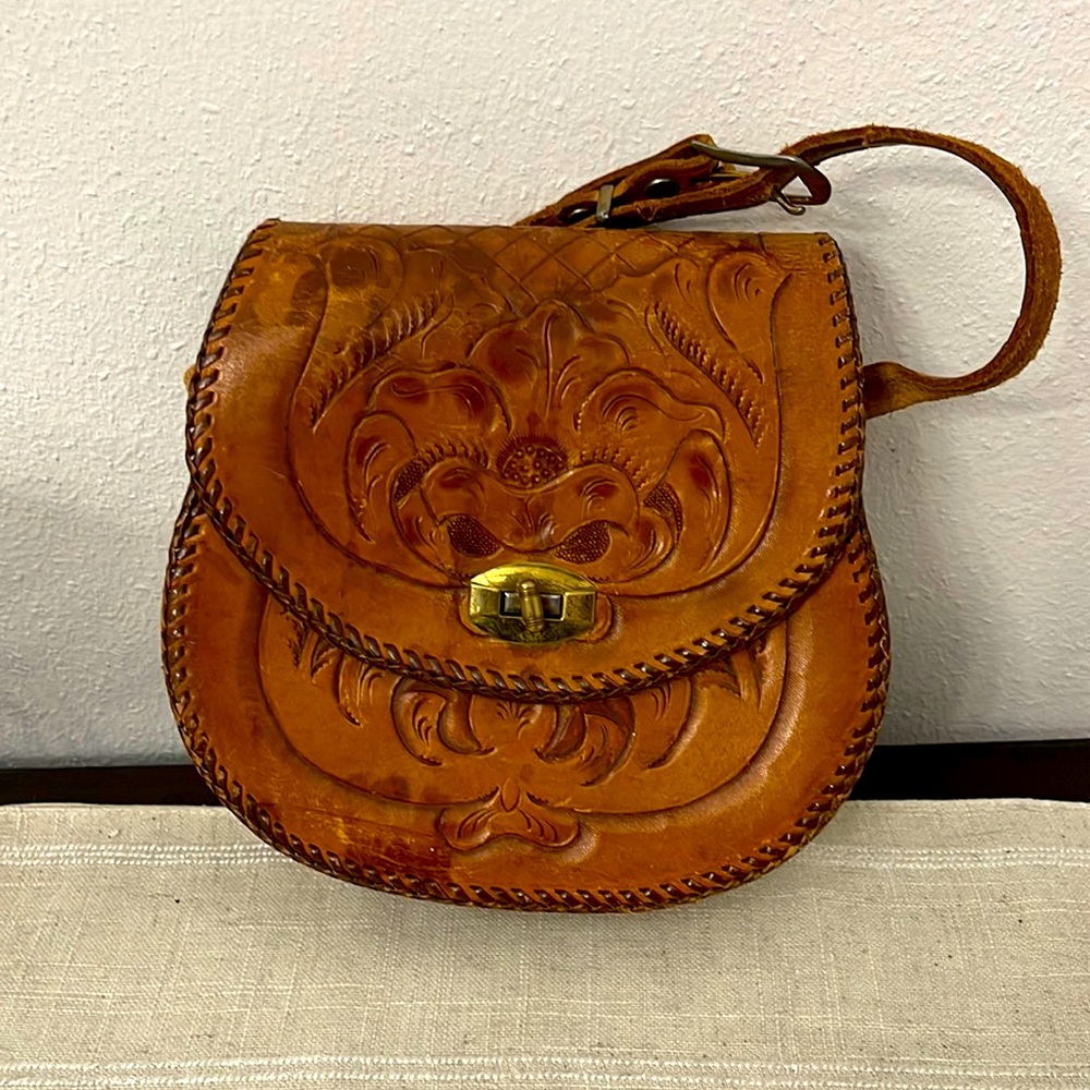 Vintage Boho Leather Purse